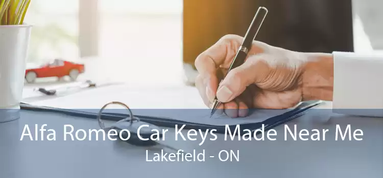 Alfa Romeo Car Keys Made Near Me Lakefield - ON