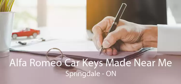Alfa Romeo Car Keys Made Near Me Springdale - ON