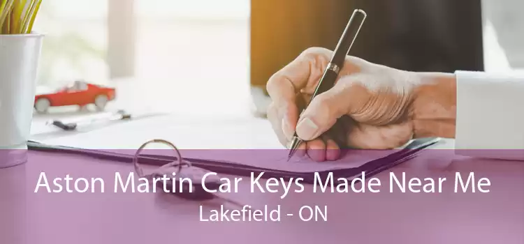 Aston Martin Car Keys Made Near Me Lakefield - ON