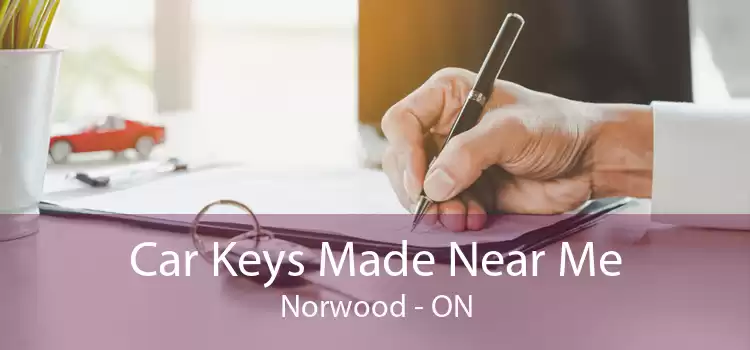 Car Keys Made Near Me Norwood - ON