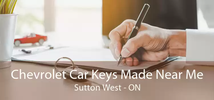 Chevrolet Car Keys Made Near Me Sutton West - ON