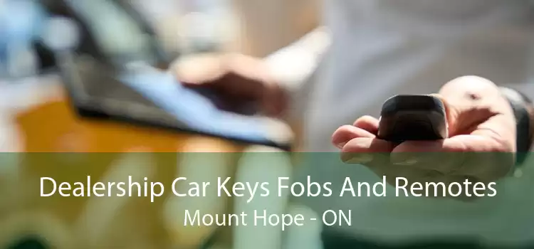 Dealership Car Keys Fobs And Remotes Mount Hope - ON