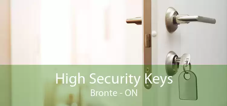 High Security Keys Bronte - ON