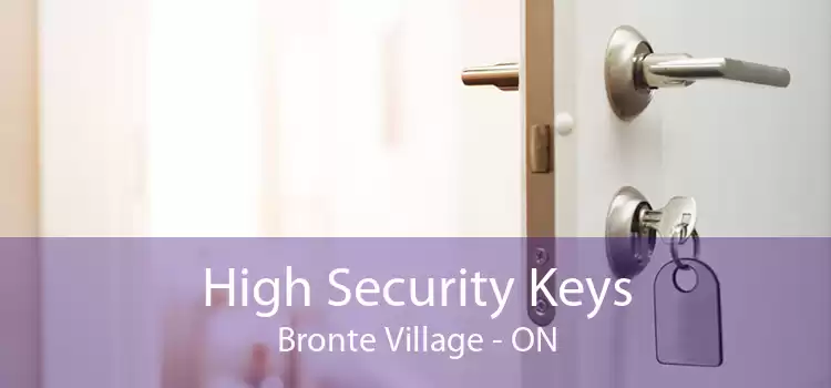 High Security Keys Bronte Village - ON