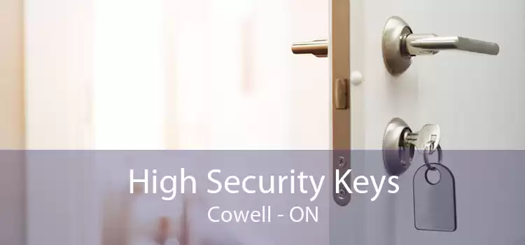 High Security Keys Cowell - ON