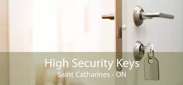 High Security Keys Saint Catharines - ON