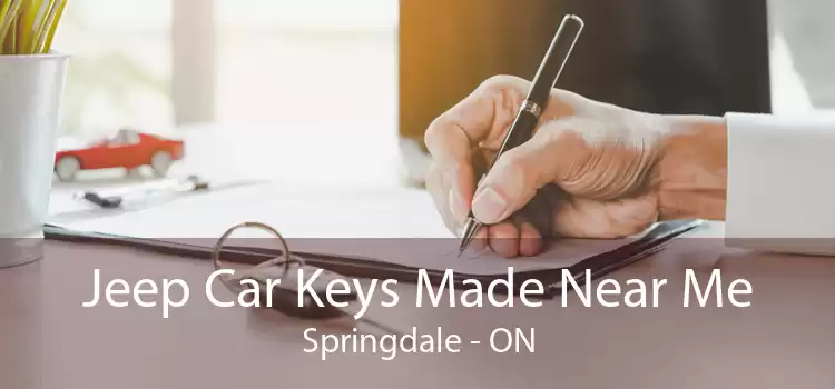 Jeep Car Keys Made Near Me Springdale - ON