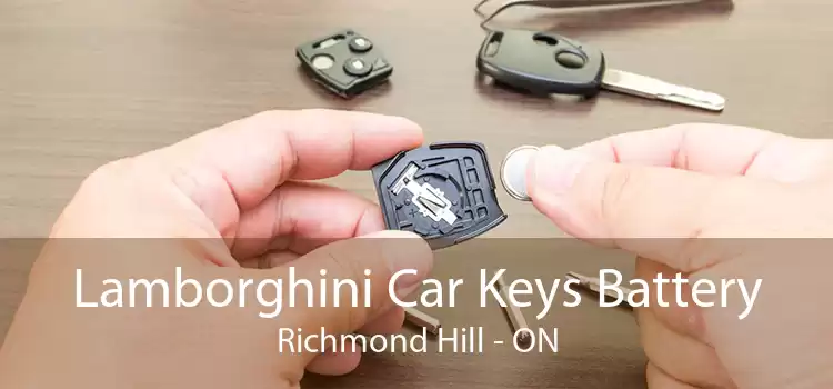 Lamborghini Car Keys Battery Richmond Hill - ON