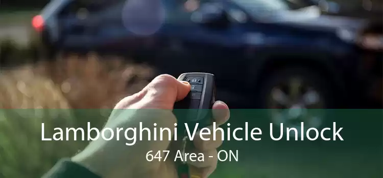 Lamborghini Vehicle Unlock 647 Area - ON