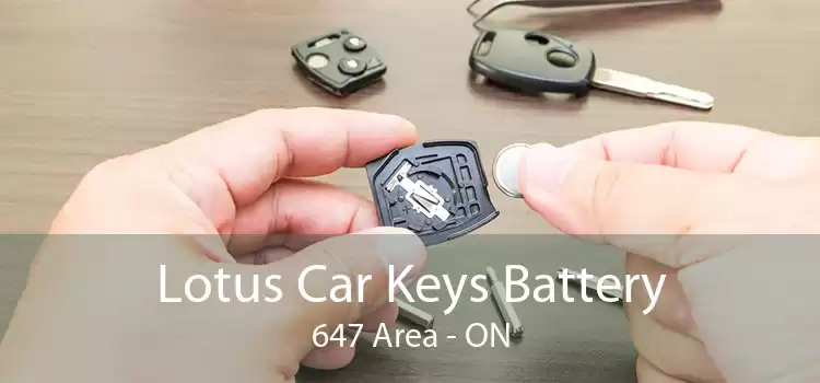 Lotus Car Keys Battery 647 Area - ON