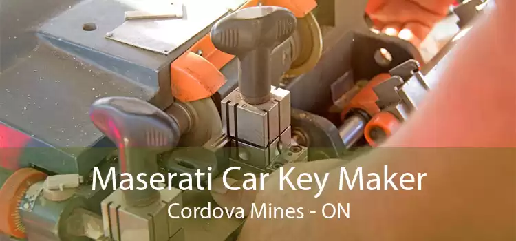 Maserati Car Key Maker Cordova Mines - ON