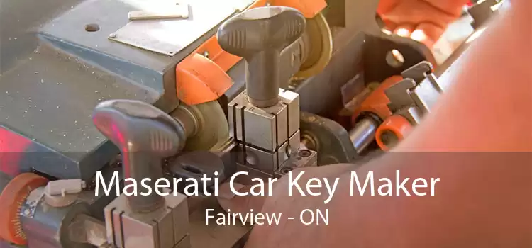 Maserati Car Key Maker Fairview - ON