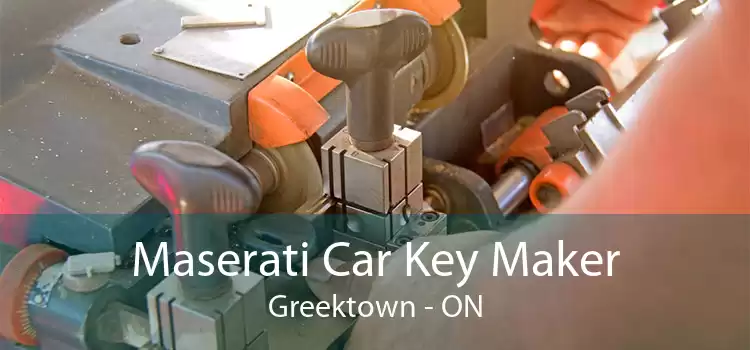 Maserati Car Key Maker Greektown - ON