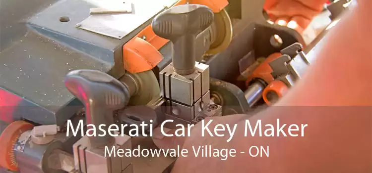 Maserati Car Key Maker Meadowvale Village - ON