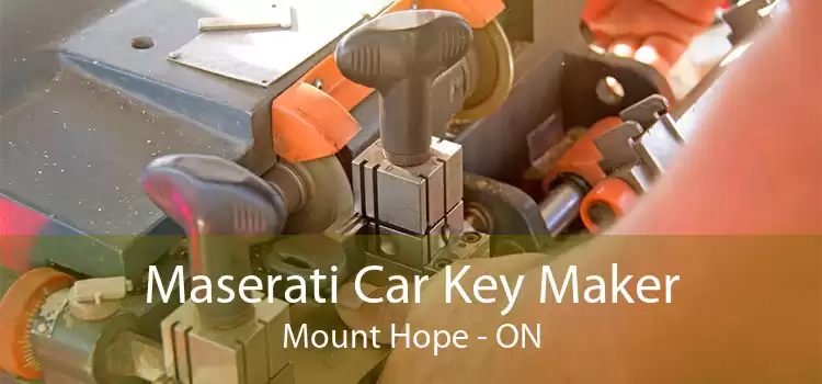 Maserati Car Key Maker Mount Hope - ON