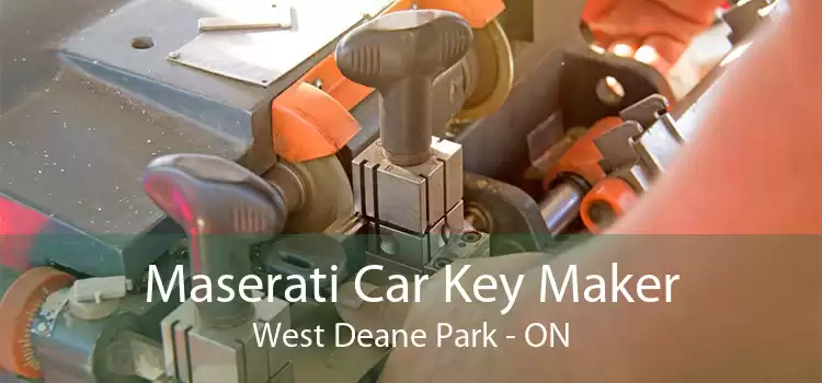 Maserati Car Key Maker West Deane Park - ON