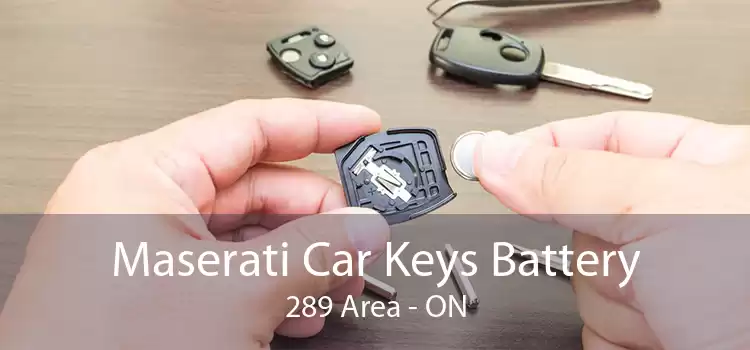 Maserati Car Keys Battery 289 Area - ON