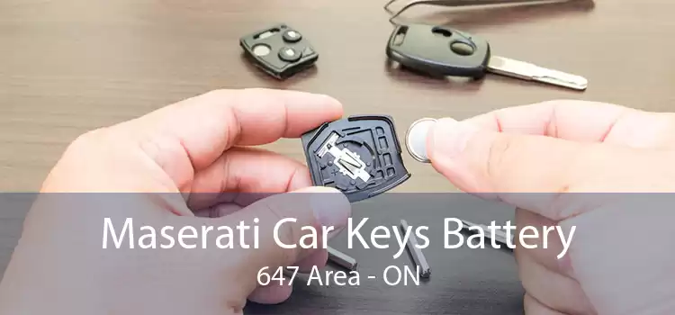 Maserati Car Keys Battery 647 Area - ON