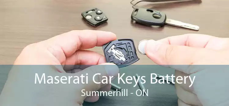 Maserati Car Keys Battery Summerhill - ON
