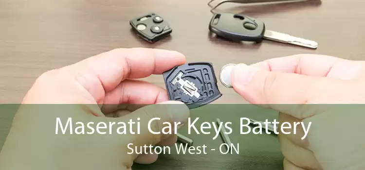 Maserati Car Keys Battery Sutton West - ON