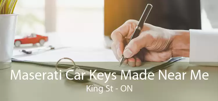 Maserati Car Keys Made Near Me King St - ON