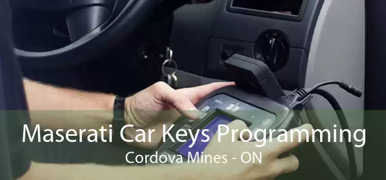 Maserati Car Keys Programming Cordova Mines - ON