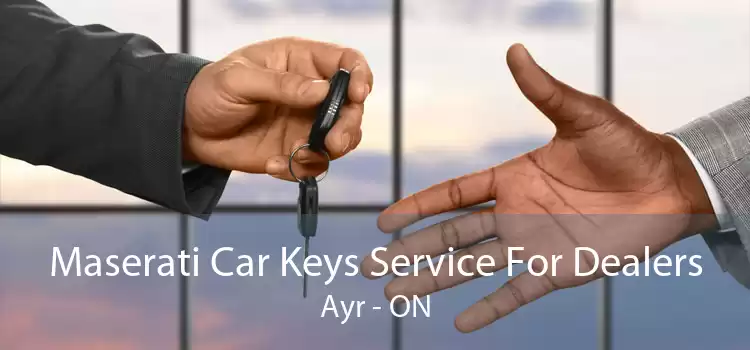 Maserati Car Keys Service For Dealers Ayr - ON
