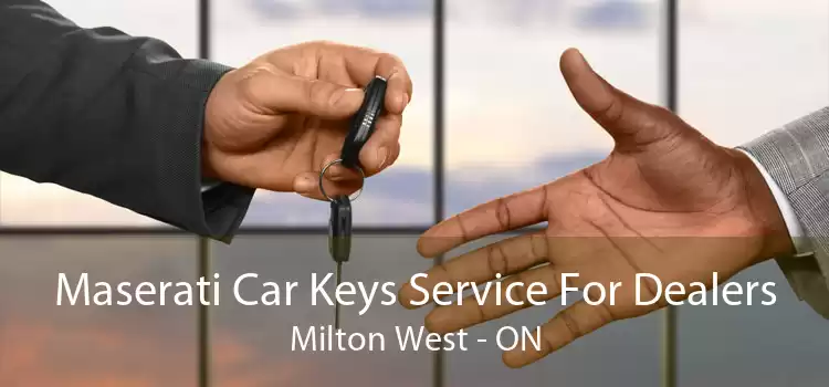 Maserati Car Keys Service For Dealers Milton West - ON
