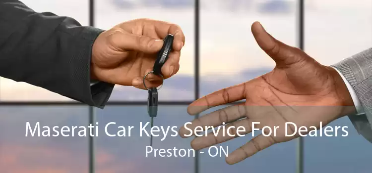 Maserati Car Keys Service For Dealers Preston - ON