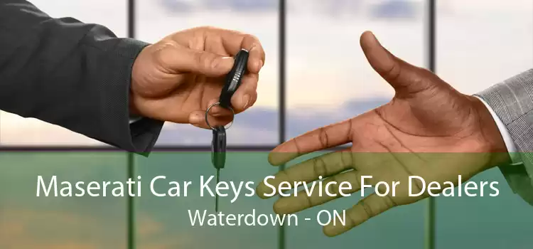 Maserati Car Keys Service For Dealers Waterdown - ON