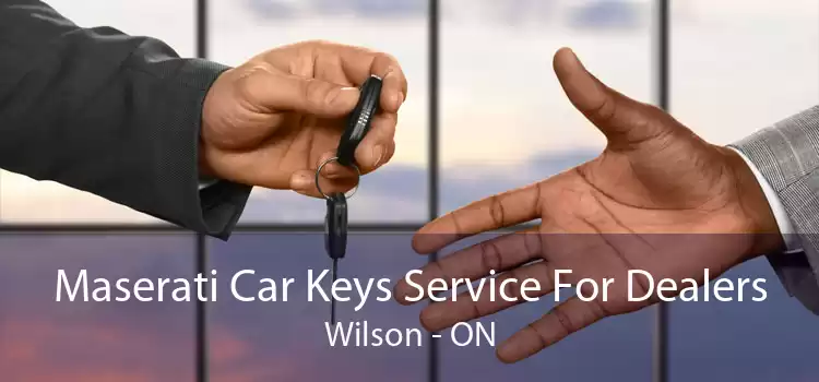 Maserati Car Keys Service For Dealers Wilson - ON