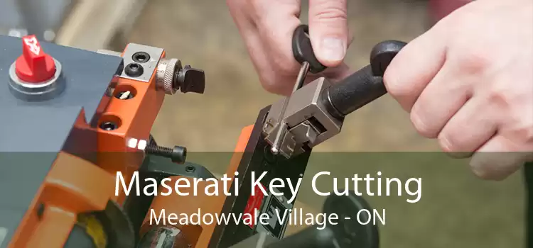 Maserati Key Cutting Meadowvale Village - ON