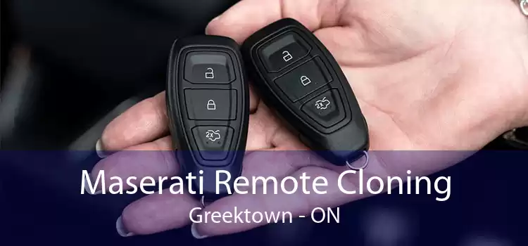Maserati Remote Cloning Greektown - ON