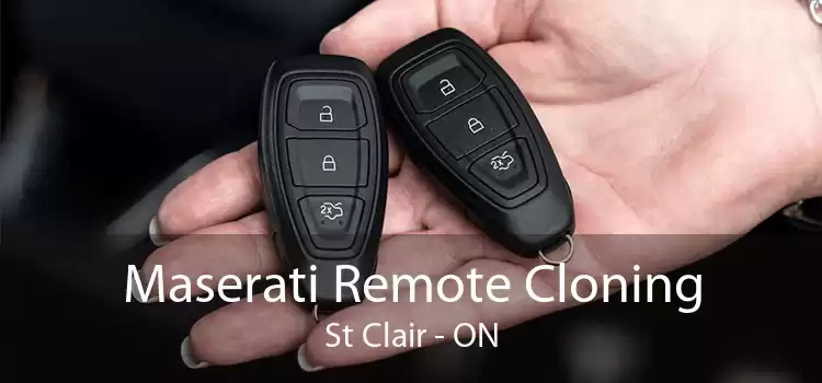 Maserati Remote Cloning St Clair - ON
