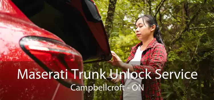 Maserati Trunk Unlock Service Campbellcroft - ON