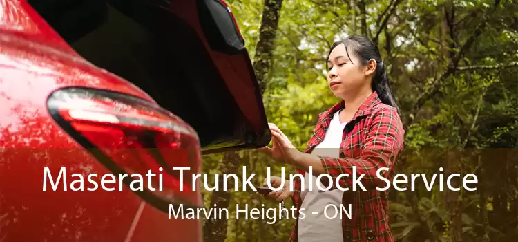 Maserati Trunk Unlock Service Marvin Heights - ON