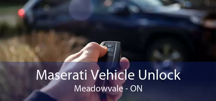 Maserati Vehicle Unlock Meadowvale - ON