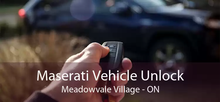 Maserati Vehicle Unlock Meadowvale Village - ON