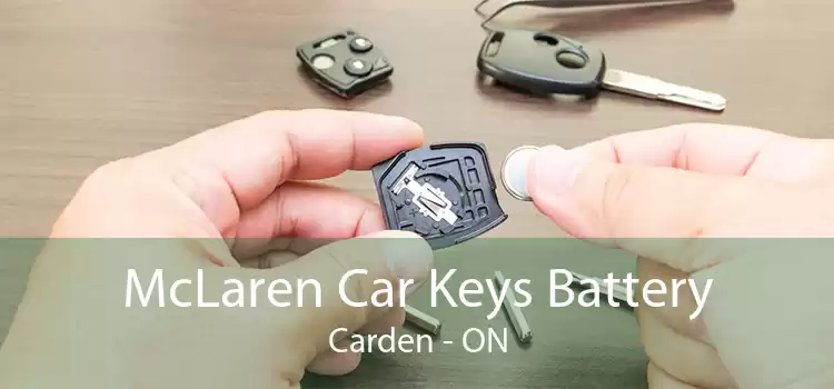 McLaren Car Keys Battery Carden - ON