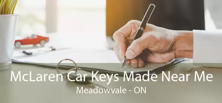 McLaren Car Keys Made Near Me Meadowvale - ON