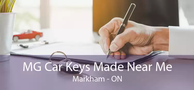 MG Car Keys Made Near Me Markham - ON