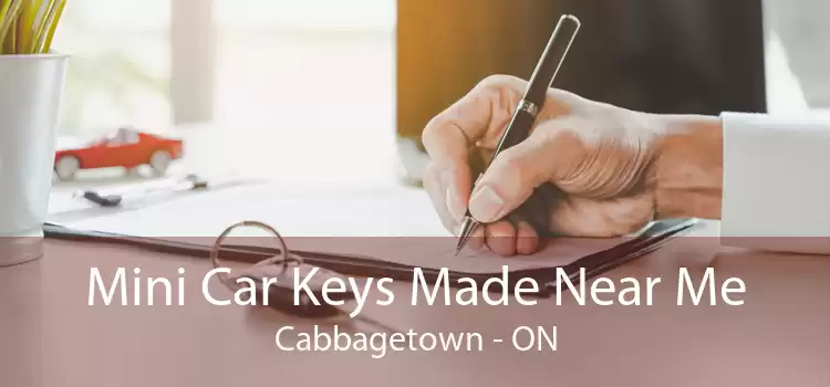 Mini Car Keys Made Near Me Cabbagetown - ON