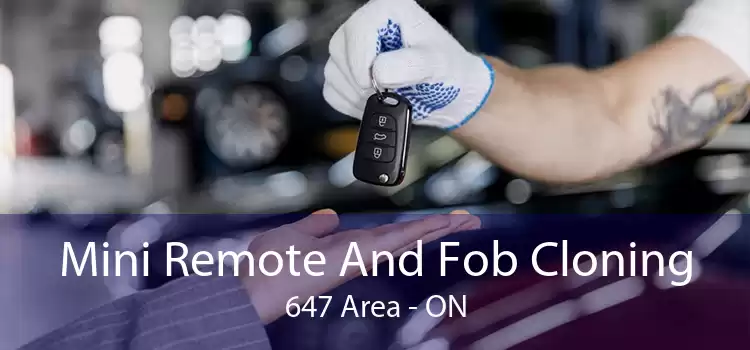 Mini Remote And Fob Cloning 647 Area - ON