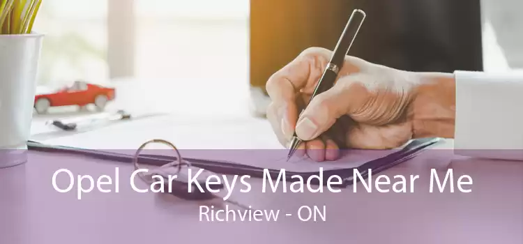 Opel Car Keys Made Near Me Richview - ON