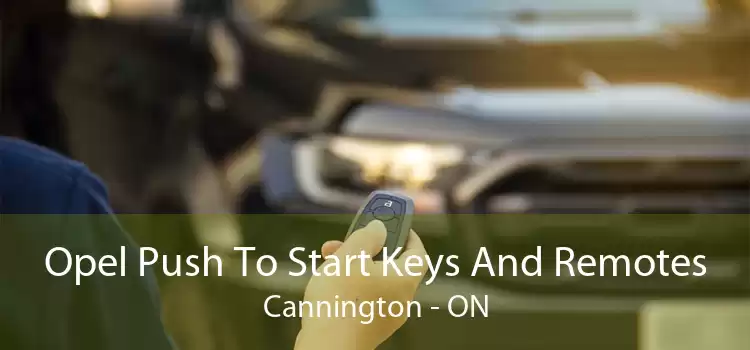 Opel Push To Start Keys And Remotes Cannington - ON
