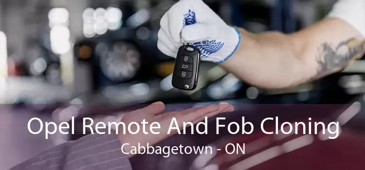 Opel Remote And Fob Cloning Cabbagetown - ON