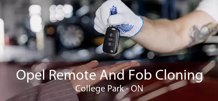 Opel Remote And Fob Cloning College Park - ON