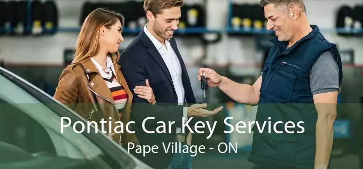 Pontiac Car Key Services Pape Village - ON