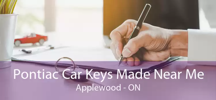 Pontiac Car Keys Made Near Me Applewood - ON