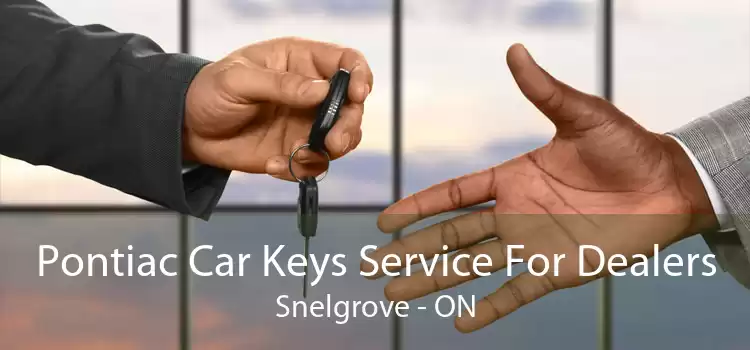 Pontiac Car Keys Service For Dealers Snelgrove - ON